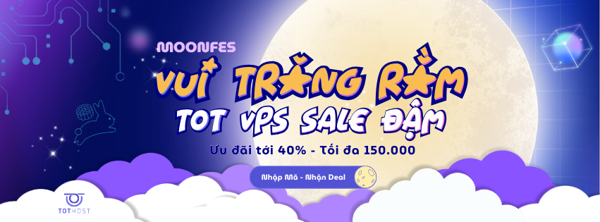 MOONFES: Trăng rằm - VPS sale đậm tới 40%