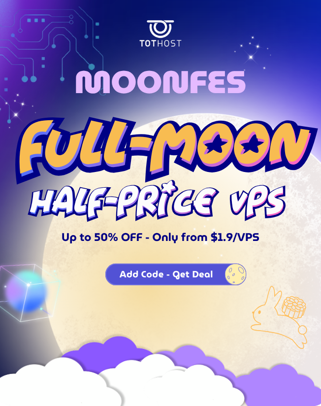 MOONFES: Trăng rằm - VPS sale đậm tới 50%