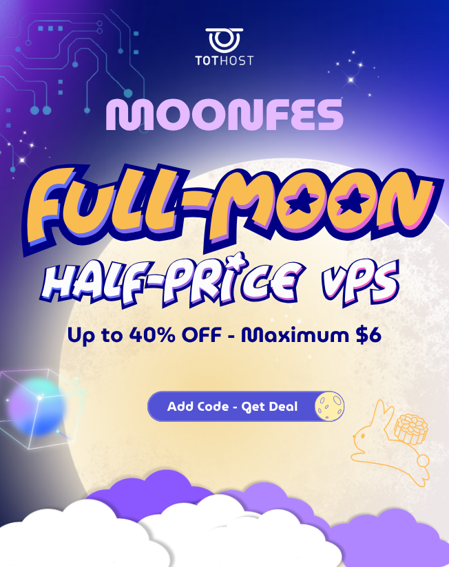 MOONFES: Trăng rằm - VPS sale đậm tới 40%