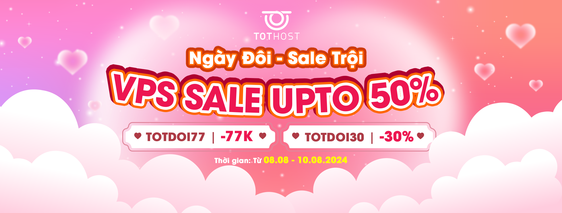 TOTDOI: Ngày đôi TOT VPS sale trội