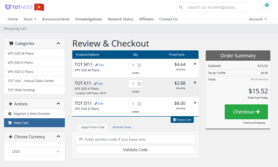How to buy  VPS TOT Bundle