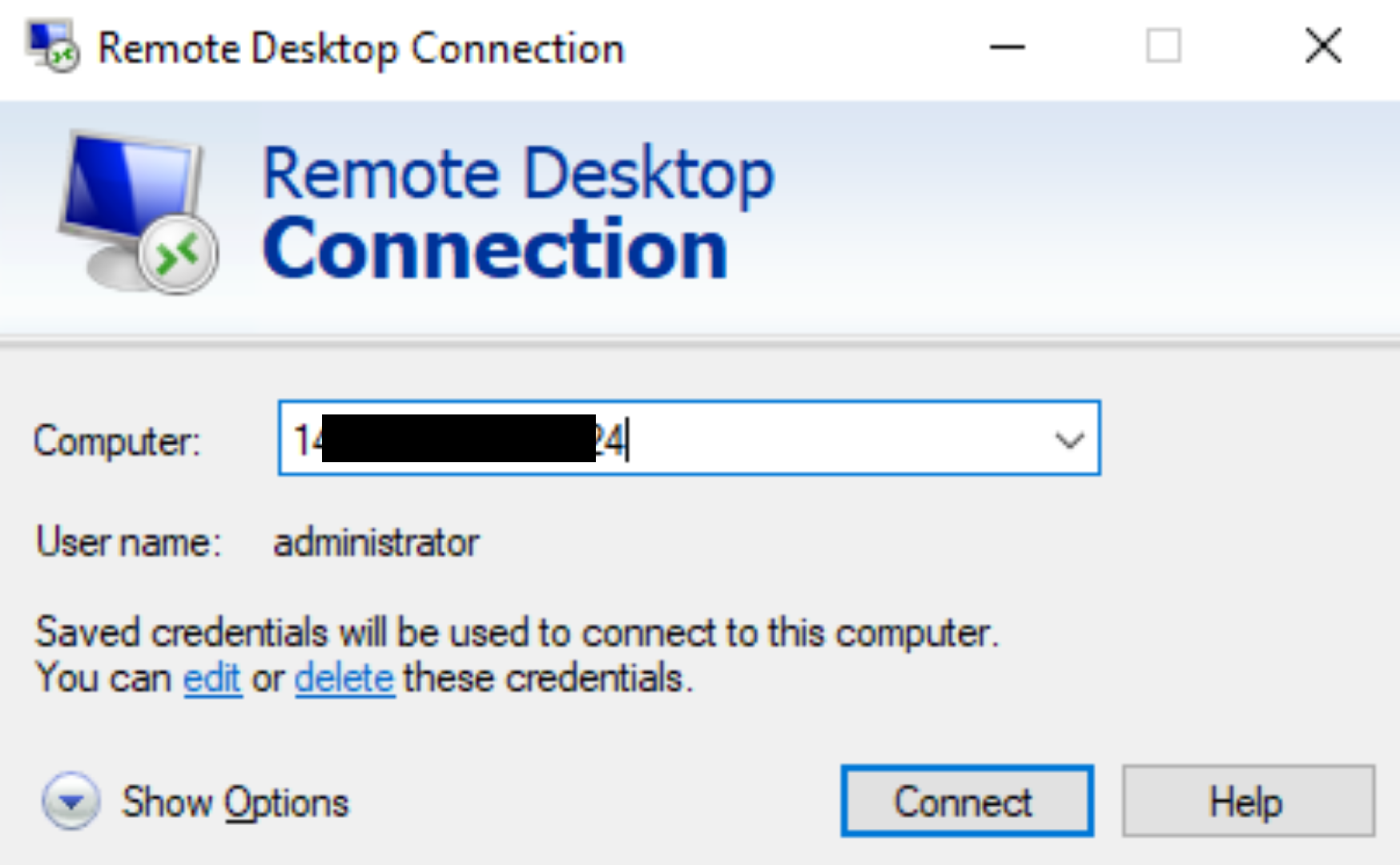 Truy cập vào VPS Windows