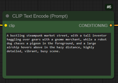 Điền prompt của bạn vào mục CLIP Text Encode (Prompt)