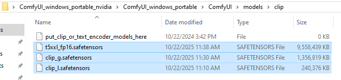 copy 3 files clip đã tải vào thư mục clip