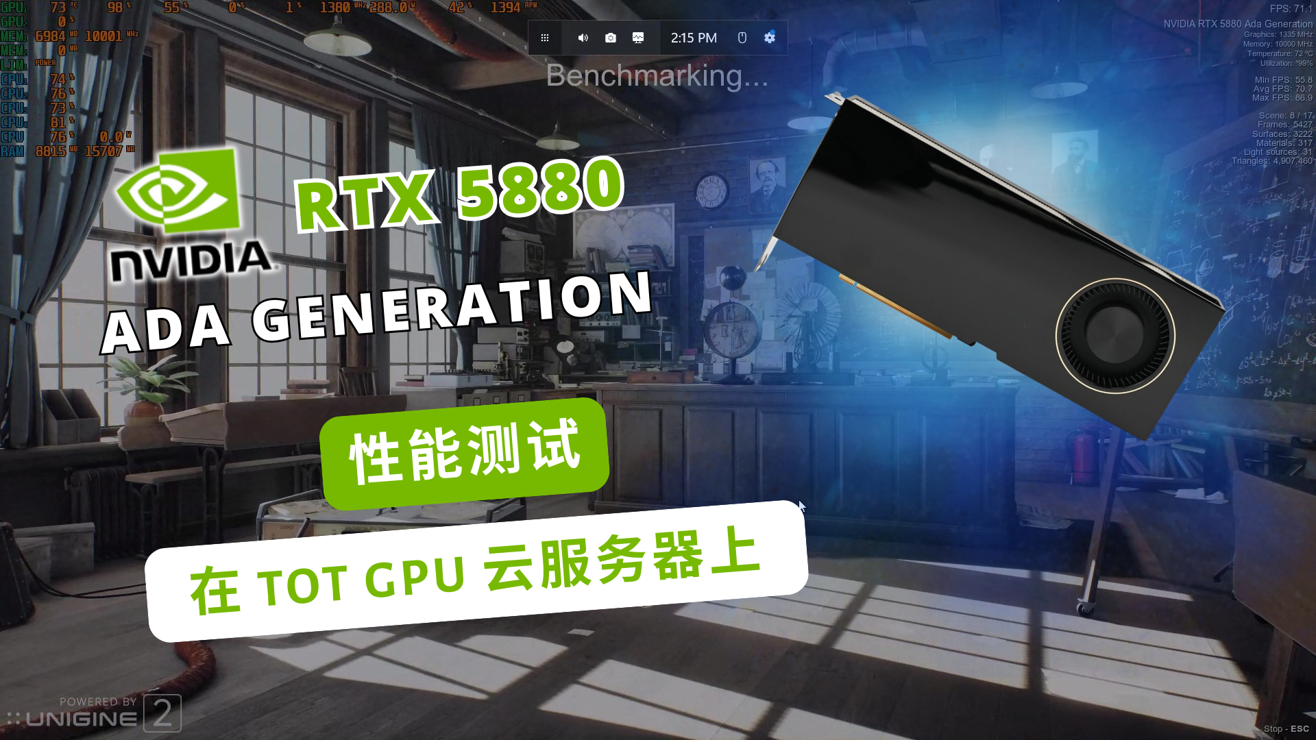 Đánh giá chi tiết hiệu năng GPU NVIDIA RTX 5880 trên VPS TOT GPU