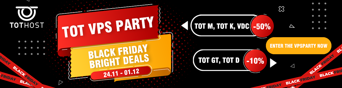 TOT VPS Party: Thứ Sáu đen, deals chói lòa