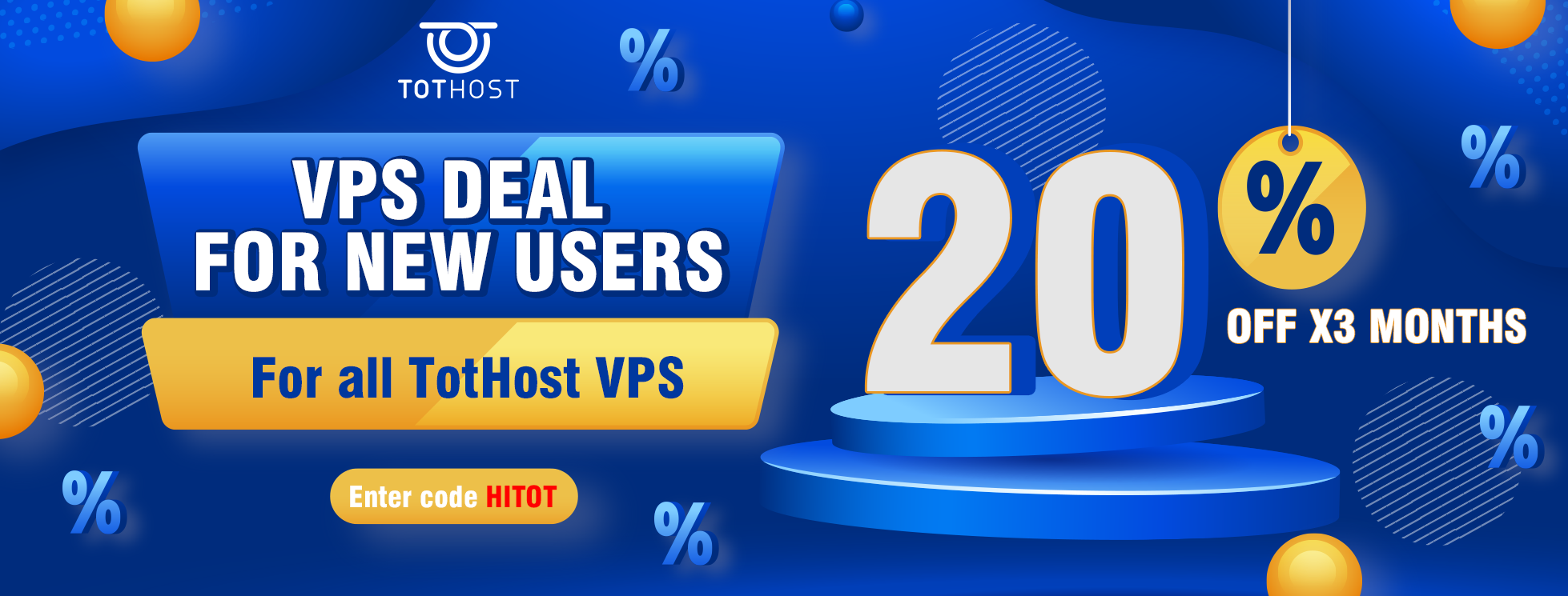 HITOT: Flat 20% off on 1st VPS order