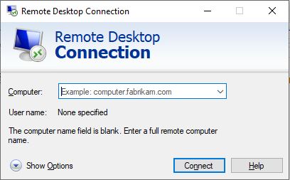 Remote Desktop Connection