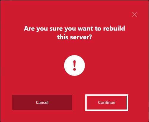 Thông báo Rebuild Server