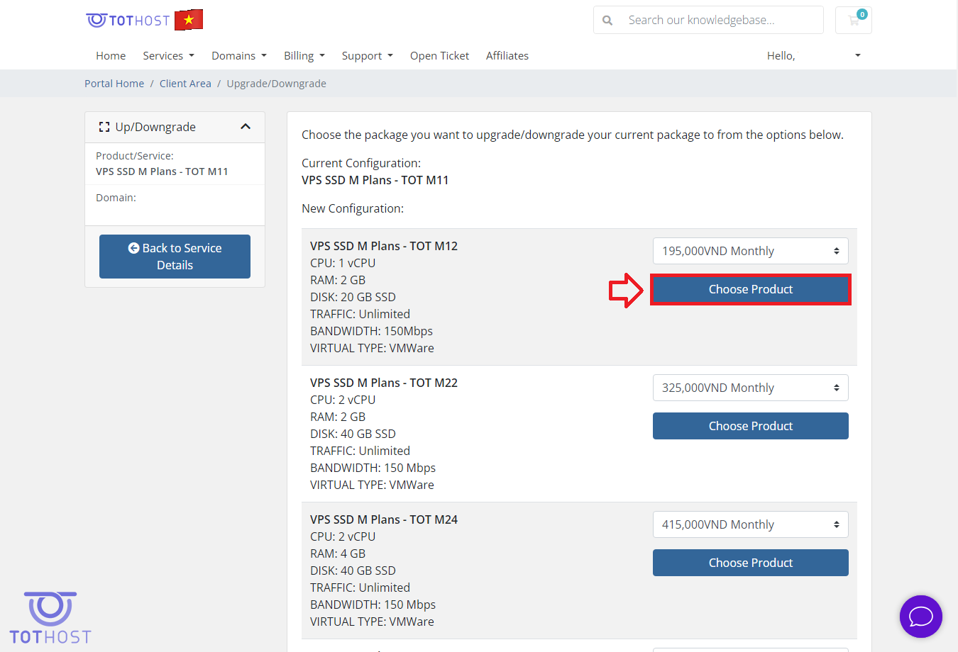 Upgrade Configuration List