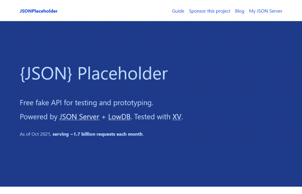 JSONPlaceholder - Free fake API giúp test và tạo mẫu