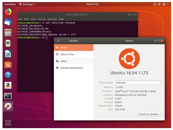 Giao diện câu lệnh của Ubuntu - một trong các distribution của Linux server