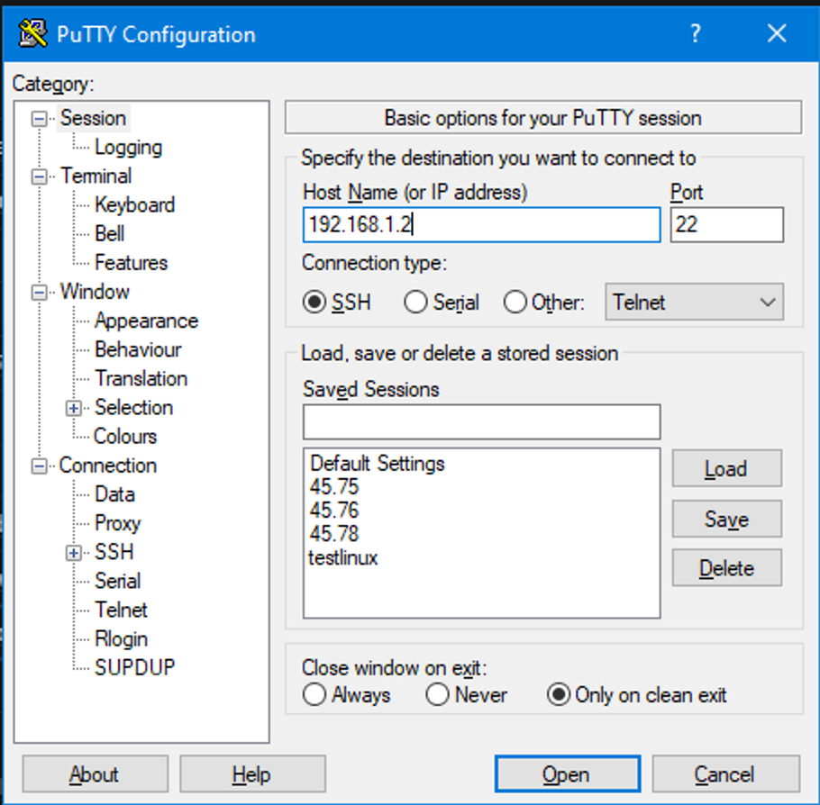 Remote VPS Linux bằng PuTTY