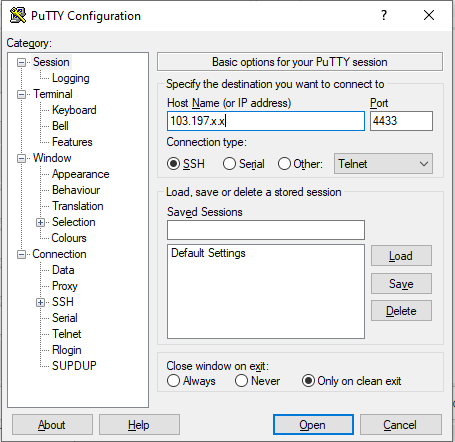 SSH vào Cloud Server thông qua các công cụ như Putty