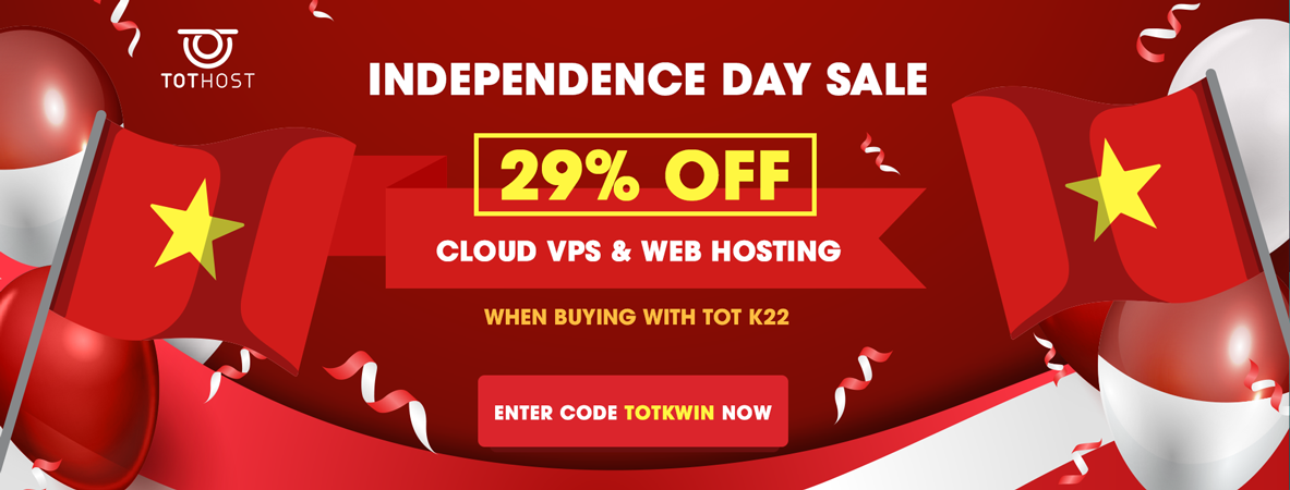TOT K WIN national day sale off