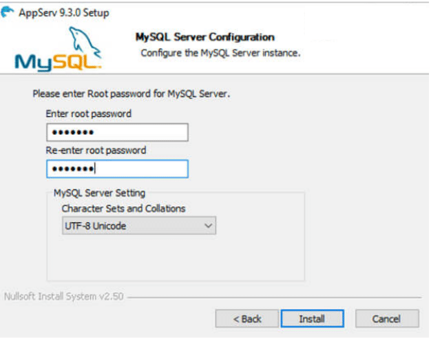 Cấu hình MySQL