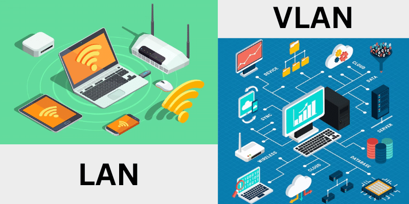 Sự khác biệt giữa LAN và VLAN
