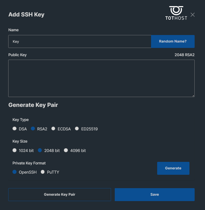 Đặt tên SSH Key