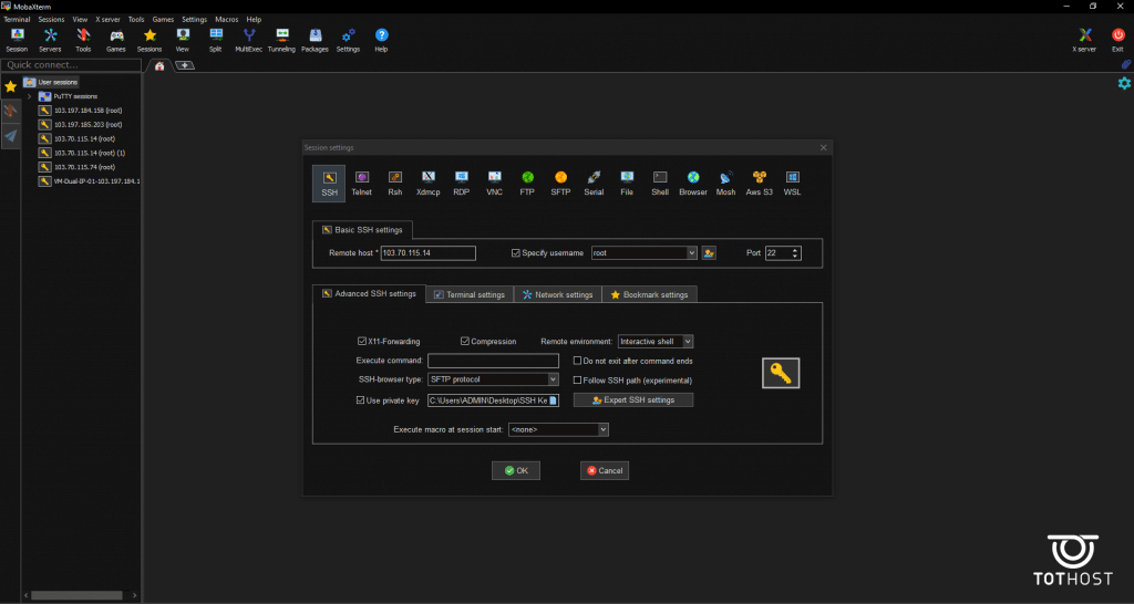 在 MobaXterm 上使用 SSH Key