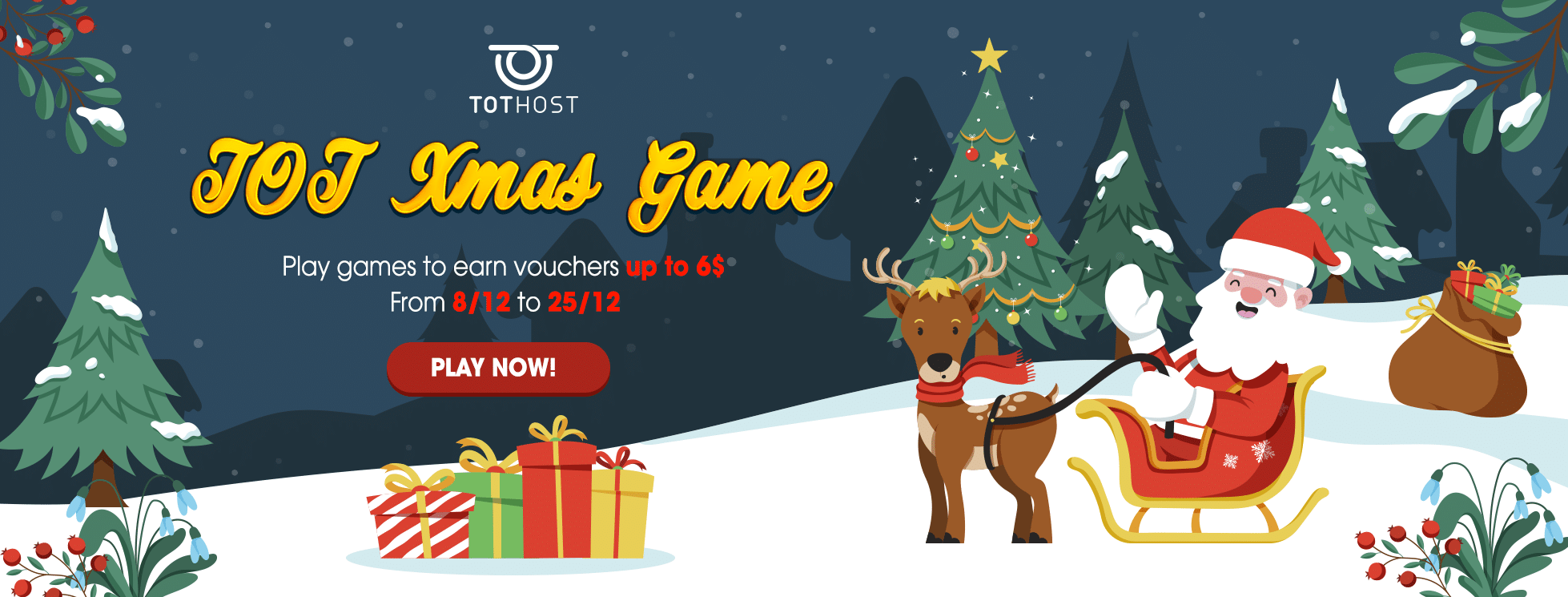 TOT XMas - Play game and win vouchers up to $6