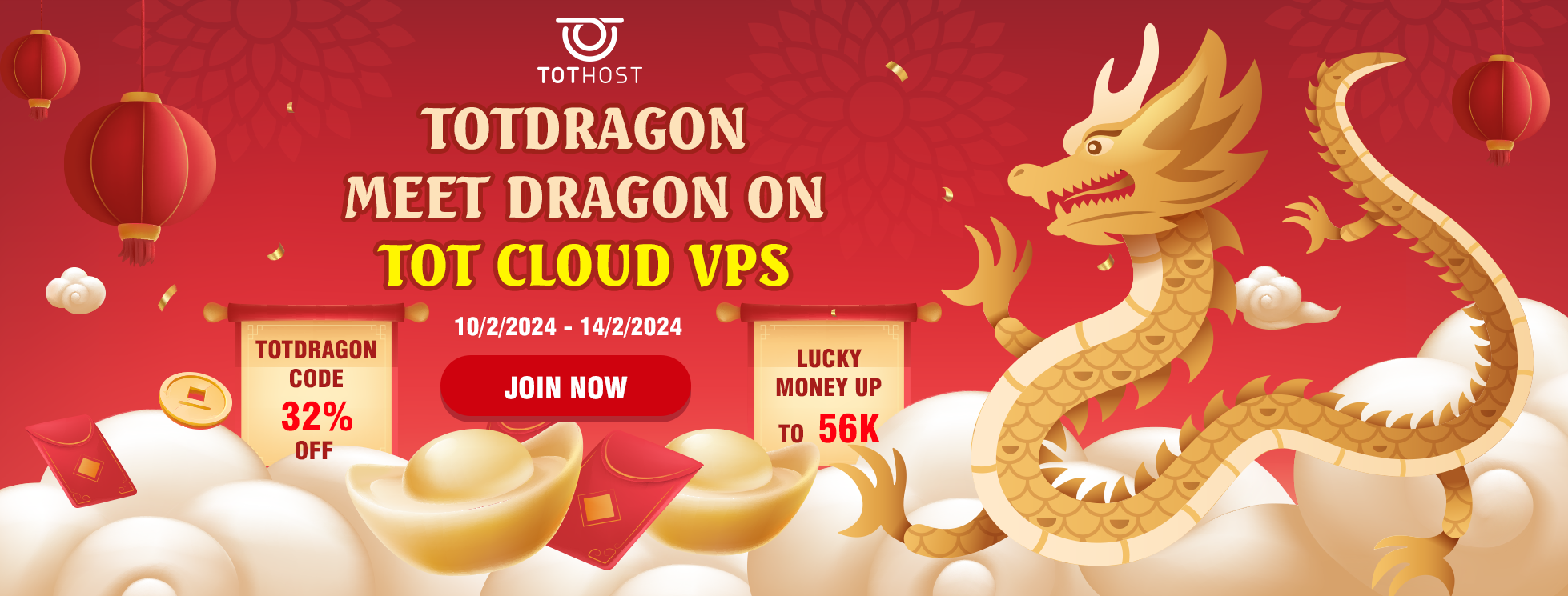 TOTDRAGON: Lucky Money & Chance to receive free VPS